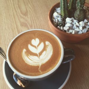 Latte at Routine in Brooklyn