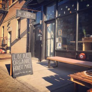 Store front at Routine in Brooklyn