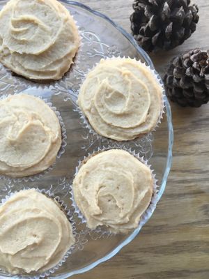 Vegan Carrot cupcakes w/ cashew frosting at Routine in Brooklyn