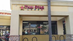 Store Front from Parking Lot at Thai Stars in Ventura