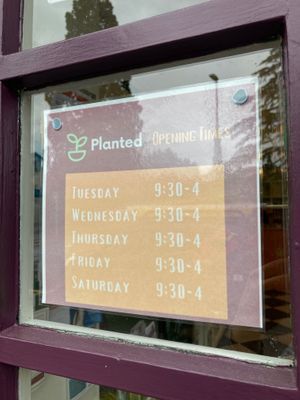 Opening times as of May 2024 at Poco Culina in Cheltenham