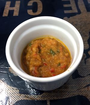 Tibetan Sepan - Spicy Chilli Chutney (Kitchen Takeover - Food served at Be The Change in Worcester) at Poco Culina in Cheltenham