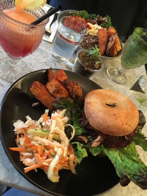 Buff burger  at Redemption - Shoreditch in East London