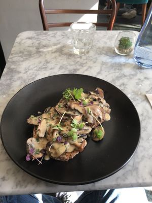 Creamy mushroom dish - very nice!  at Redemption - Shoreditch in East London