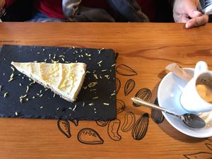 lime cheesecake  at The Cru in Cascais