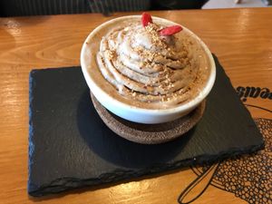 yummy vegan dessert  at The Cru in Cascais