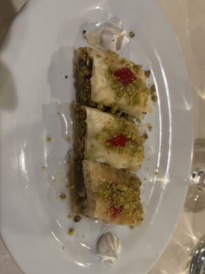 Vegan baklava  at Leyla in Charleston