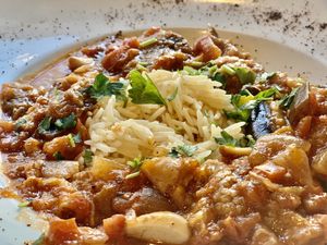 Vegan Moussaka  at Leyla in Charleston