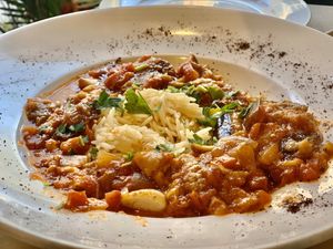 Vegan Moussaka at Leyla in Charleston