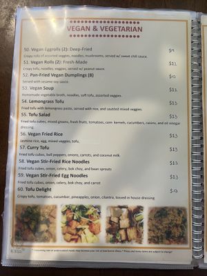 Apparently some of their items do have egg so just be sure to check!  at Indochine in Sierra Vista