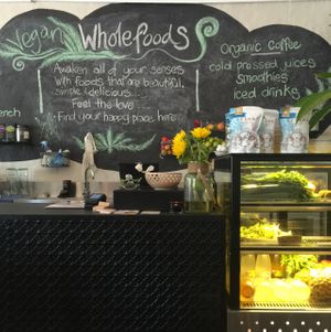 Nothing better than seeing 'Vegan' on a wall  at Cloud Nine in Perth