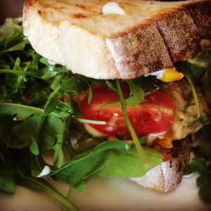 Moroccan burger at Cloud Nine in Perth