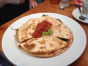 quesadilla  at Soulshine Cafe in Auckland