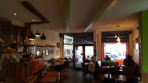 Inside at Soulshine Cafe in Auckland