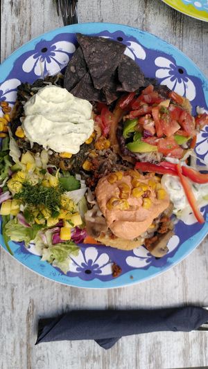 Arepas Mixtas Veganas at El Sombrero Verde in Kiel