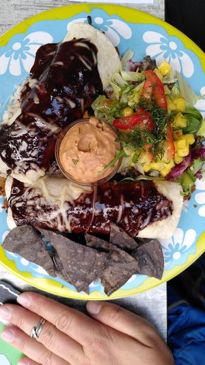 Enchilada Poblana Vegetariana at El Sombrero Verde in Kiel