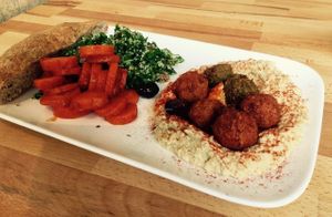 The Falafel Plate at Mataim - Gourmet Falafel in Cologne