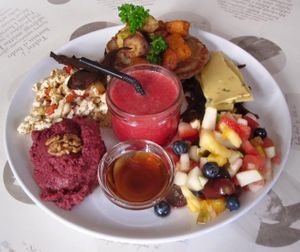 vegan brunch on weekends at Hannesarholt in Reykjavik