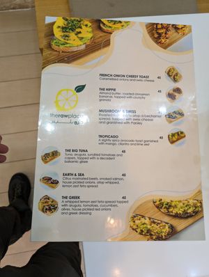 Open face sandwiches, note they have two with fish, but everything else is vegan or vegetarian at The Raw Place - WTC in Abu Dhabi