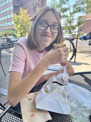 On the patio    at Market on Front in Missoula