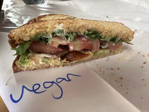 Vegan BLT Sandwich, Yummy  at Market on Front in Missoula