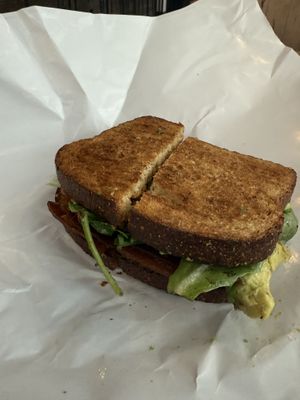 Vegan avocado blt   at Market on Front in Missoula