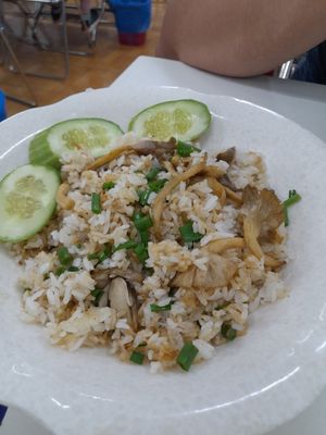 Fried rice mushrooms at Dinh Y in Ho Chi Minh City