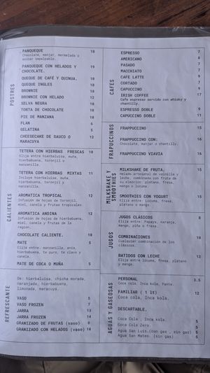  at Via Via Cafe in Ayacucho