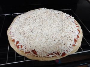 Vegan Pizza we made from ingredients at Wegmans at Wegmans in Alexandria