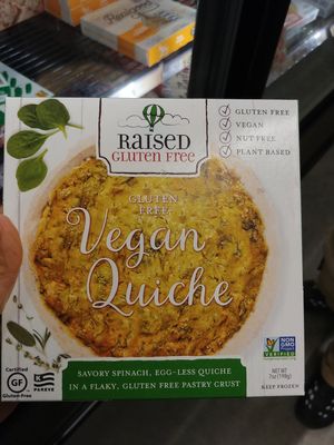Vegan and Gluten free Quiche at Wegmans in Alexandria
