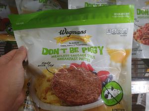 Wegmans Vegan Brand: Meatless Breakfast Patties at Wegmans in Alexandria
