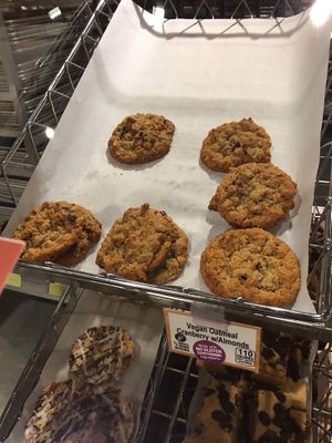 Vegan oatmeal, cranberry, and almond cookie at Wegmans in Alexandria
