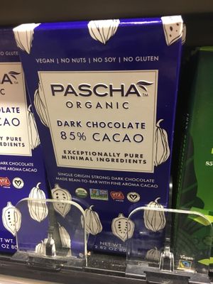Vegan dark chocolate at Wegmans in Alexandria