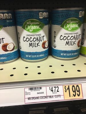 Coconut milk at Wegmans in Alexandria