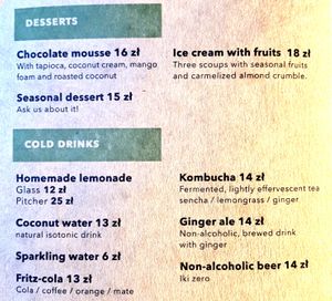 Menu 6 of 8, July 2021 at Youmiko Vegan Sushi - Hoża in Warsaw