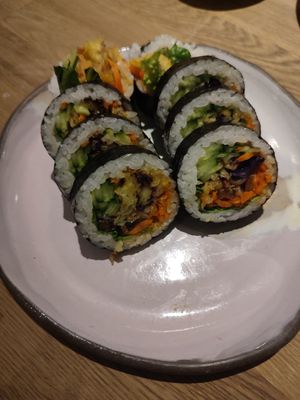 Part of the Jiro Sushi plate at Youmiko Vegan Sushi - Hoża in Warsaw