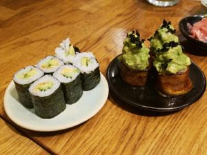 Assorted Sushi at Youmiko Vegan Sushi - Hoża in Warsaw