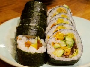 Futomaki Sushi at Youmiko Vegan Sushi - Hoża in Warsaw