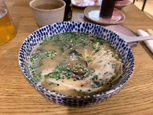 Weltbeste Misosuppe  at Youmiko Vegan Sushi - Hoża in Warsaw