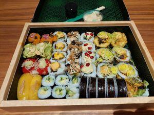 Sushi set at Youmiko Vegan Sushi - Hoża in Warsaw