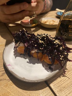 Best. Sushi. This was the most delicious one!  at Youmiko Vegan Sushi - Hoża in Warsaw