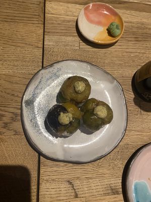 Brussel sprout sushi  at Youmiko Vegan Sushi - Hoża in Warsaw