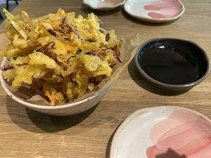 Tempura kakiage   at Youmiko Vegan Sushi - Hoża in Warsaw