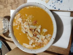 Chocolate mousse. There is mango on top and i think tapioka inside but don't quote me on that at Youmiko Vegan Sushi - Hoża in Warsaw