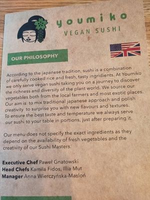  at Youmiko Vegan Sushi - Hoża in Warsaw