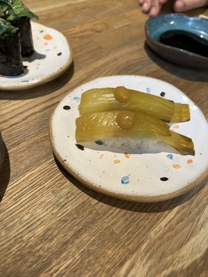 Sushi (very sharp, includes horseradish?)   at Youmiko Vegan Sushi - Hoża in Warsaw