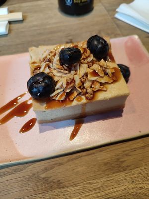 Cashew cheesecake at Youmiko Vegan Sushi - Hoża in Warsaw