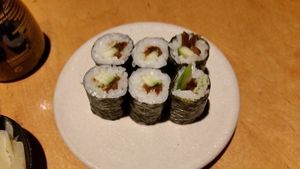 Cucumber pieces (Okimari I) at Youmiko Vegan Sushi - Hoża in Warsaw