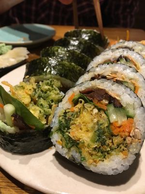 tasting menu at Youmiko Vegan Sushi - Hoża in Warsaw