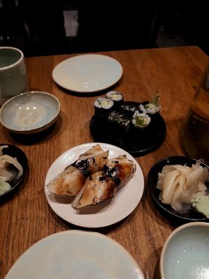 baked celery nigiri at Youmiko Vegan Sushi - Hoża in Warsaw